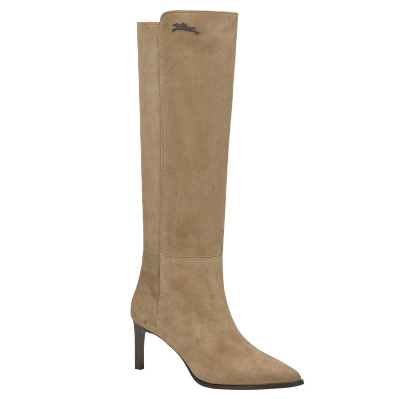 Elan Botas de tac&oacute;n , Cuero - Beige  - Vista 2 de 3