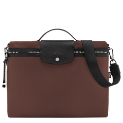 Le Pliage Energy Briefcase , Cocoa - Canvas