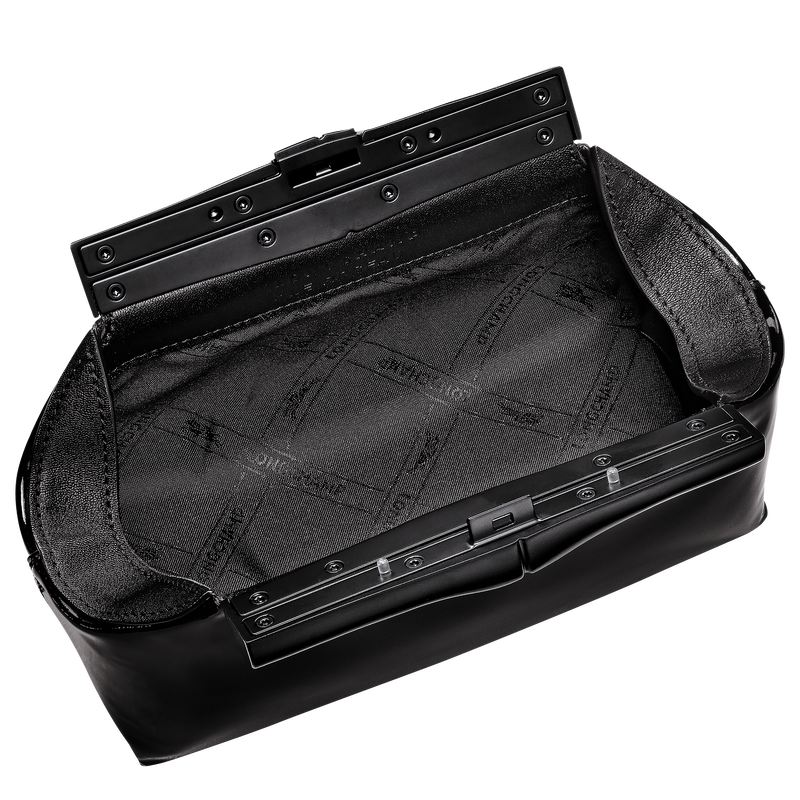 Le Roseau S Pouch , Black - Leather  - View 5 of  7