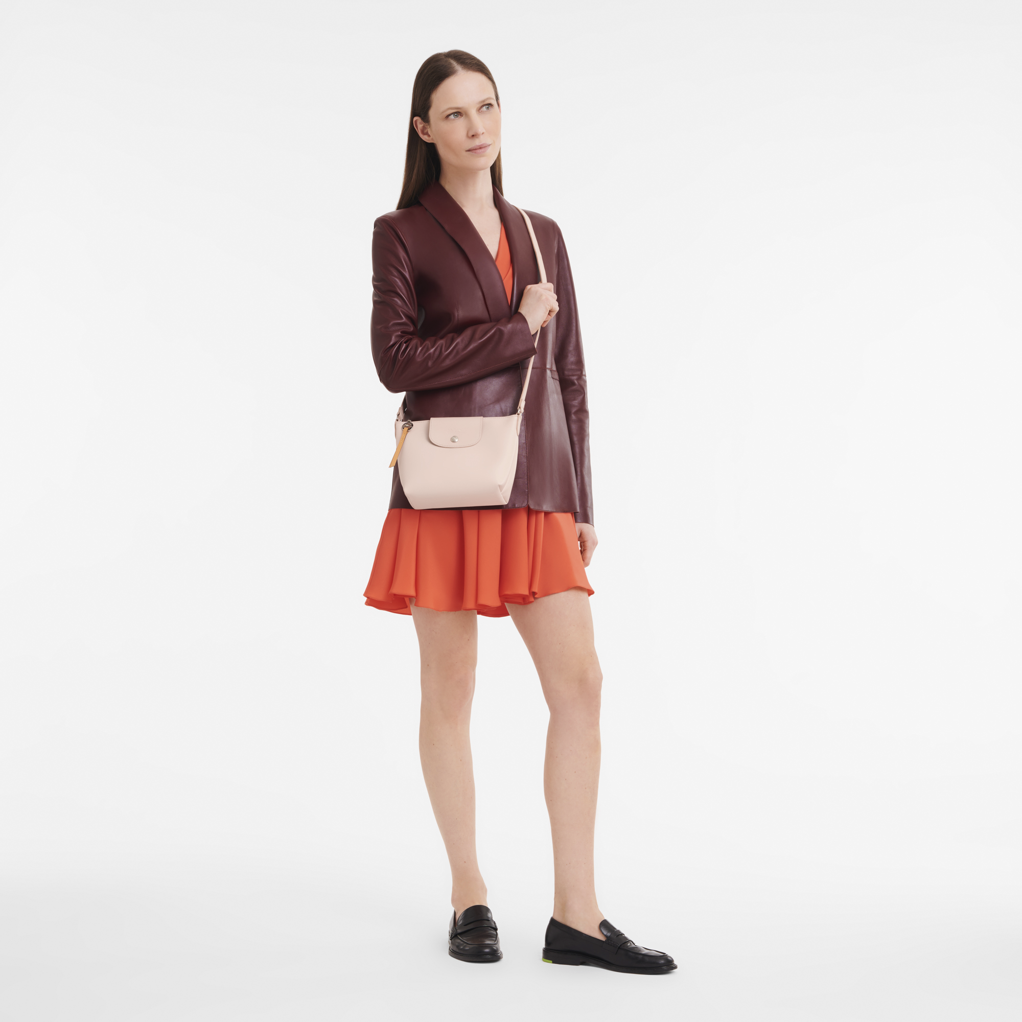 Le Pliage City XS Crossbody bag Nude Canvas (10164HYQ542) Longchamp US