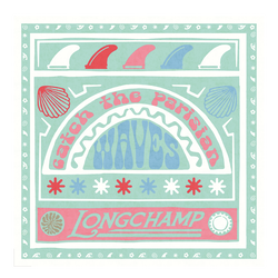 Catch The Parisian Wave Silk scarf 50 , Rainbow - Silk