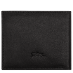 Longchamp sur Seine Wallet , Black - Leather