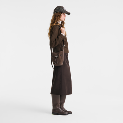 Sac seau S Le Roseau , Cuir - Moka