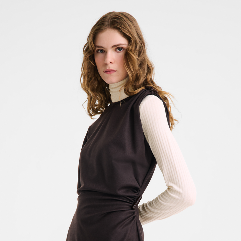 Vestido , Franela - Moka  - Vista 3 de 3