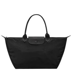 Le Pliage One L Handbag , Black - Recycled canvas