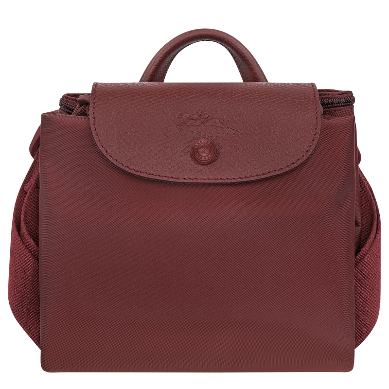 Le Pliage One M Backpack , Burgundy - Recycled canvas  - View 7 of  8