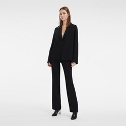 Trousers , Black - Crepe