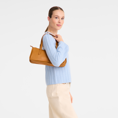 Looong L Shoulder bag , Caramel - Leather