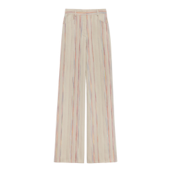 Trousers , Rainbow - Jacquard striped cotton
