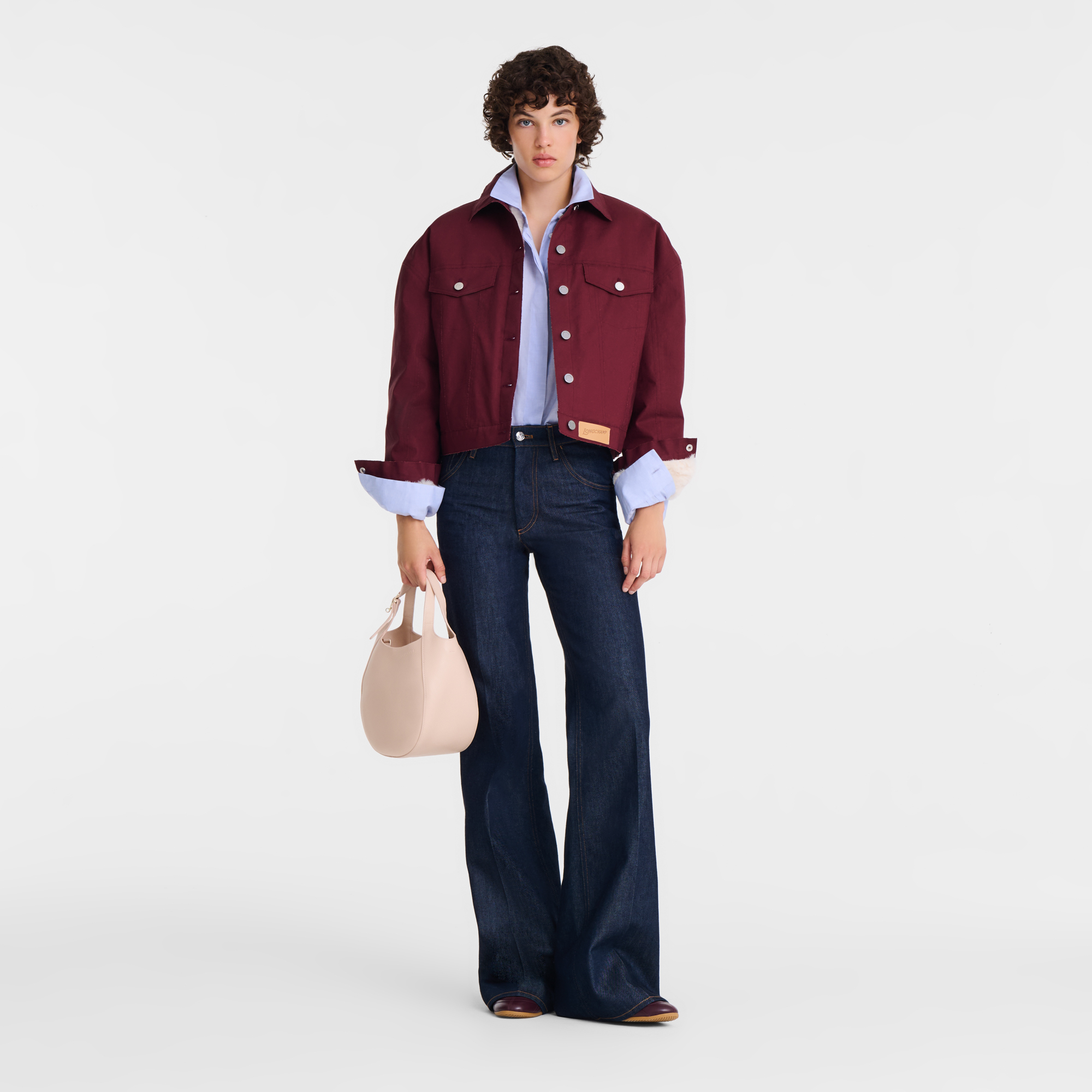 Le Foulonn&eacute; Handbag S, Cream