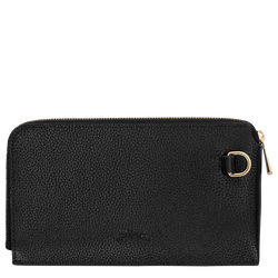 Le Foulonn&eacute; Pouch , Black - Leather