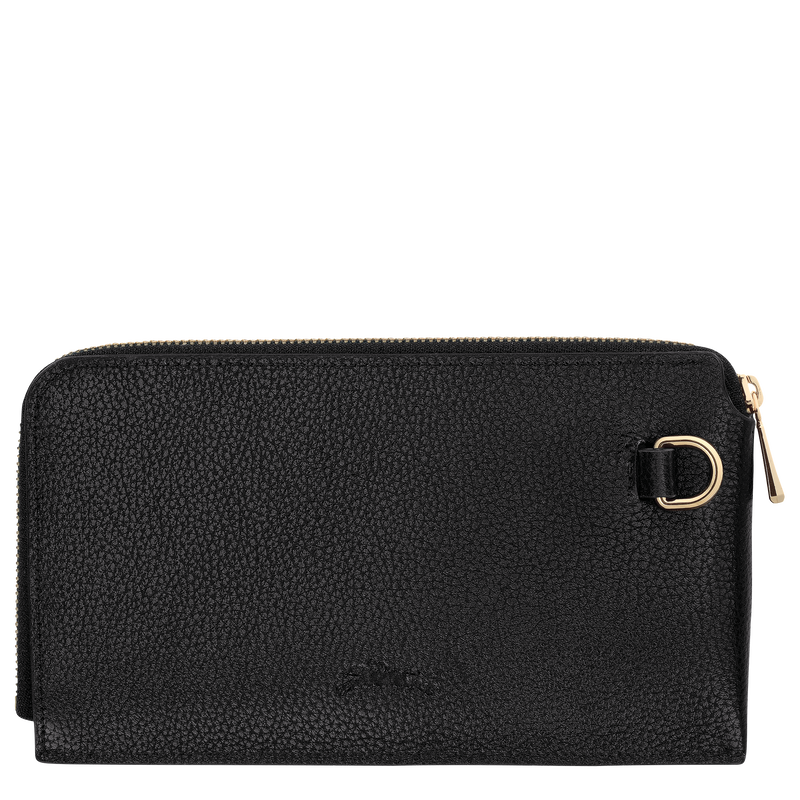 Le Foulonn&eacute; Pouch , Black - Leather  - View 2 of  2