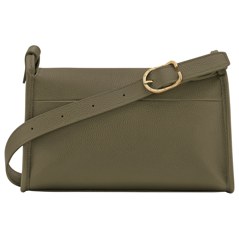 Le Foulonné M Crossbody bag , Khaki - Leather  - View 3 of  5