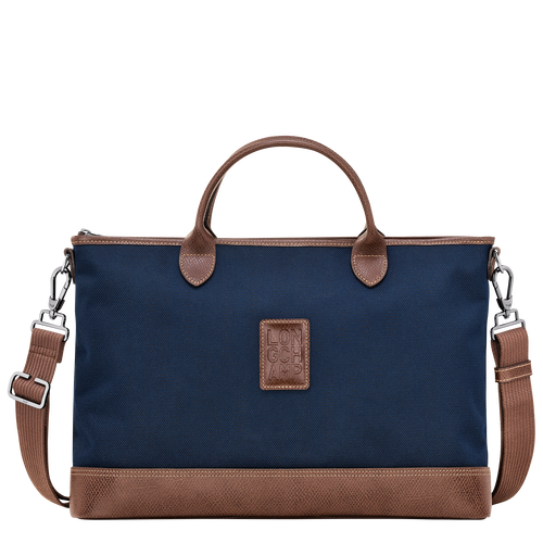 Boxford S Briefcase , Blue - Canvas - View 1 of  5