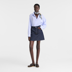 Shirt , Sky Blue - Chambray