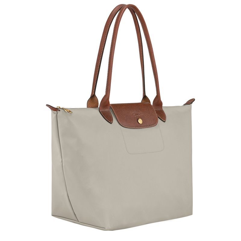 Borsa da spalla L Le Pliage Original , Tela riciclata - Grigio Verde  - View 2 of  6