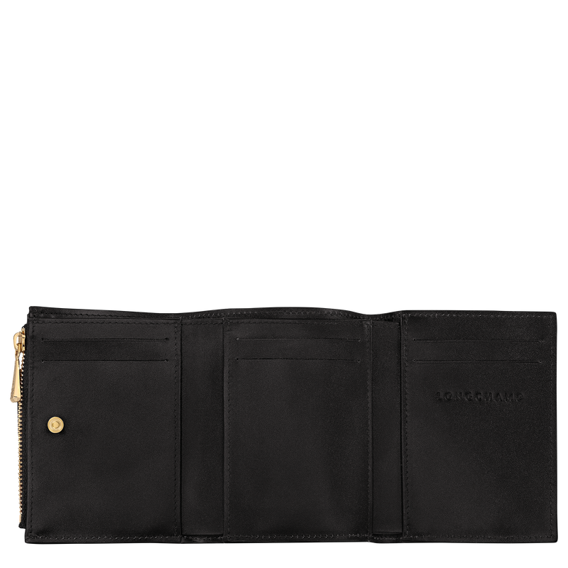 &Eacute;pure Compact wallet , Black - Leather  - View 3 of 3