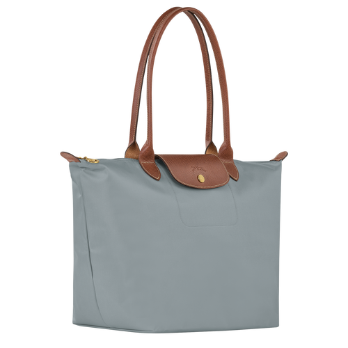 Le Pliage Original L Tote bag , Steel - Recycled canvas - View 3 of  7