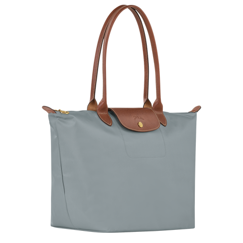 Le Pliage Original L Tote bag , Steel - Recycled canvas - View 2 of  4