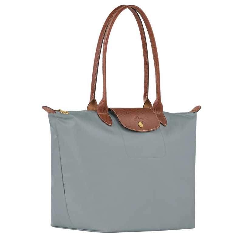 Le Pliage Original L Tote bag , Steel - Recycled canvas  - View 2 of  4
