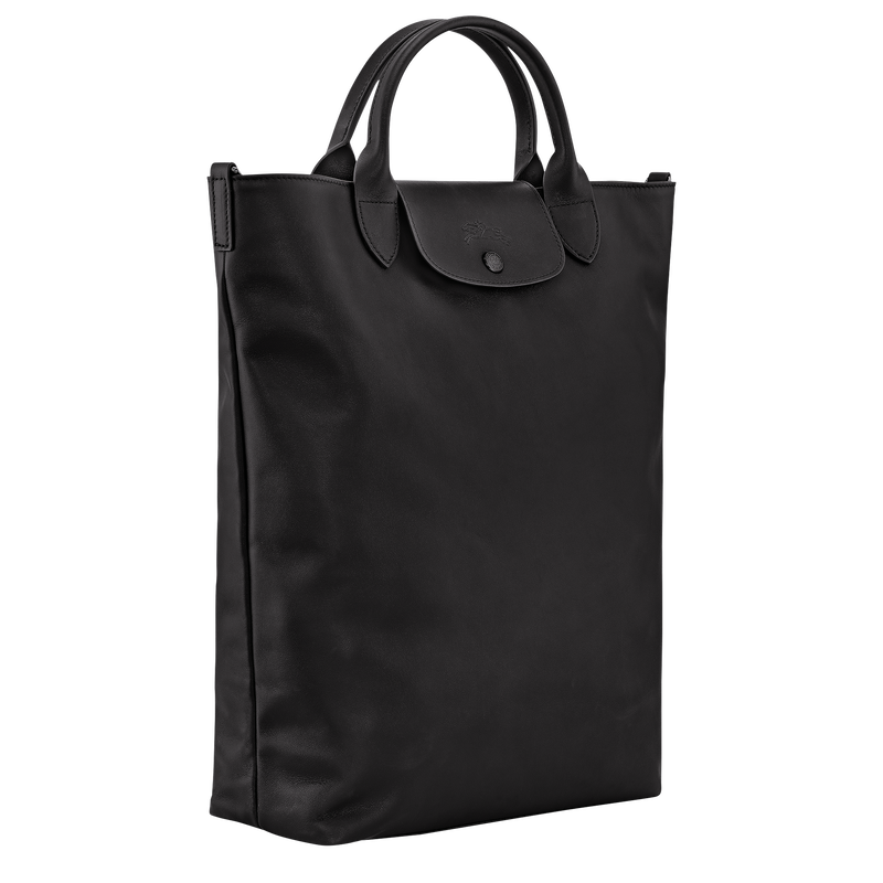 Le Pliage Xtra M Tote bag , Black - Leather  - View 3 of  5