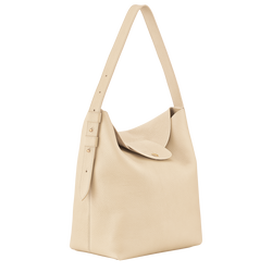 Le Cadence L Shoulder bag , Vanilla - Leather