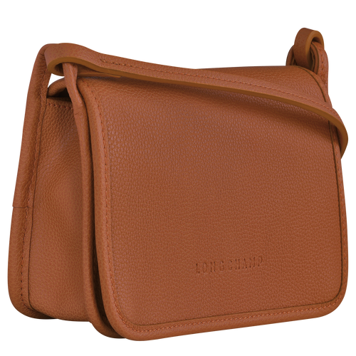 Le Foulonné Clutch XS , Karamel - Leder - Weergave 3 van  6