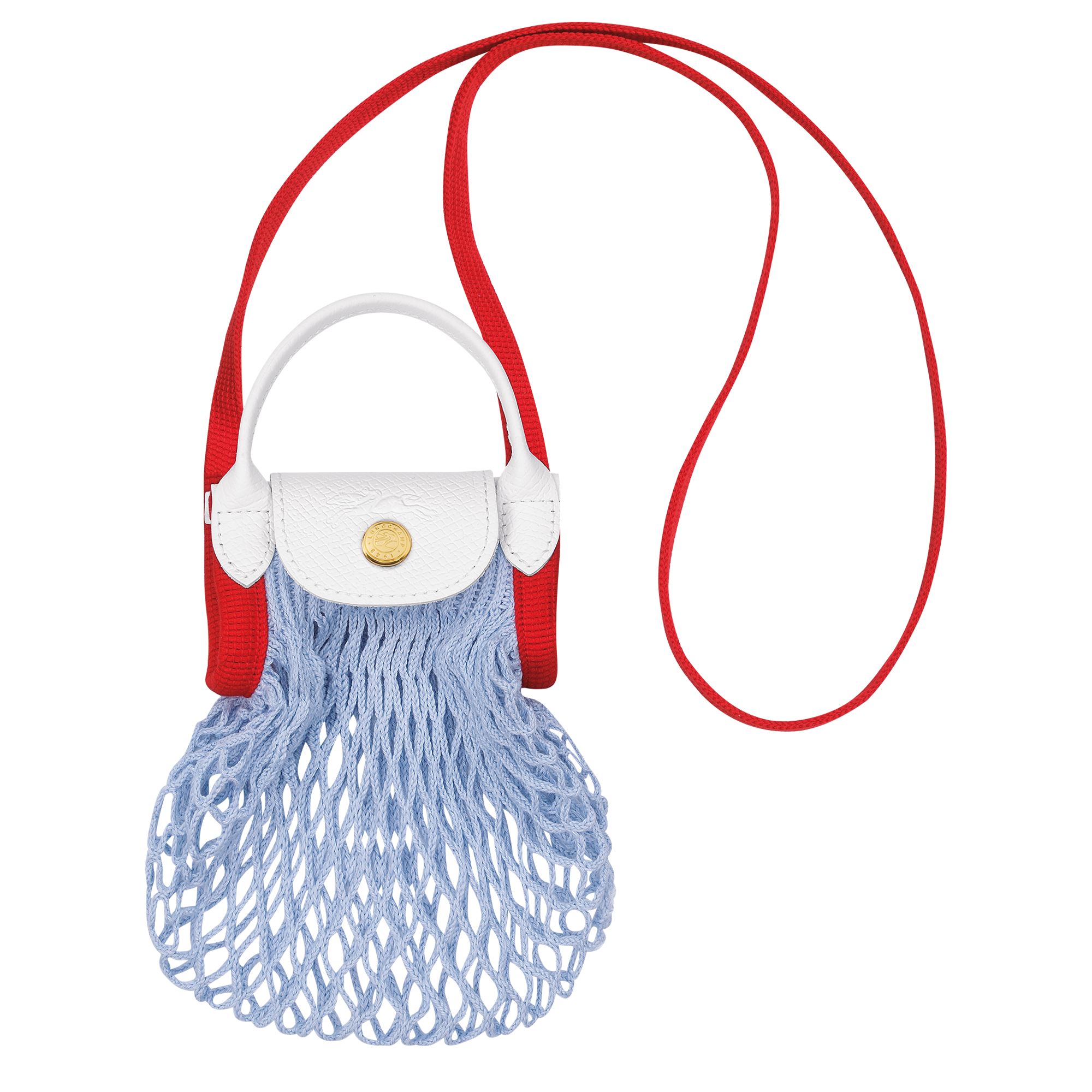 Mesh bag XS, Sky Blue - View 1 of
4 - zoom in Le Pliage Filet Mesh bag XS, Sky Blue