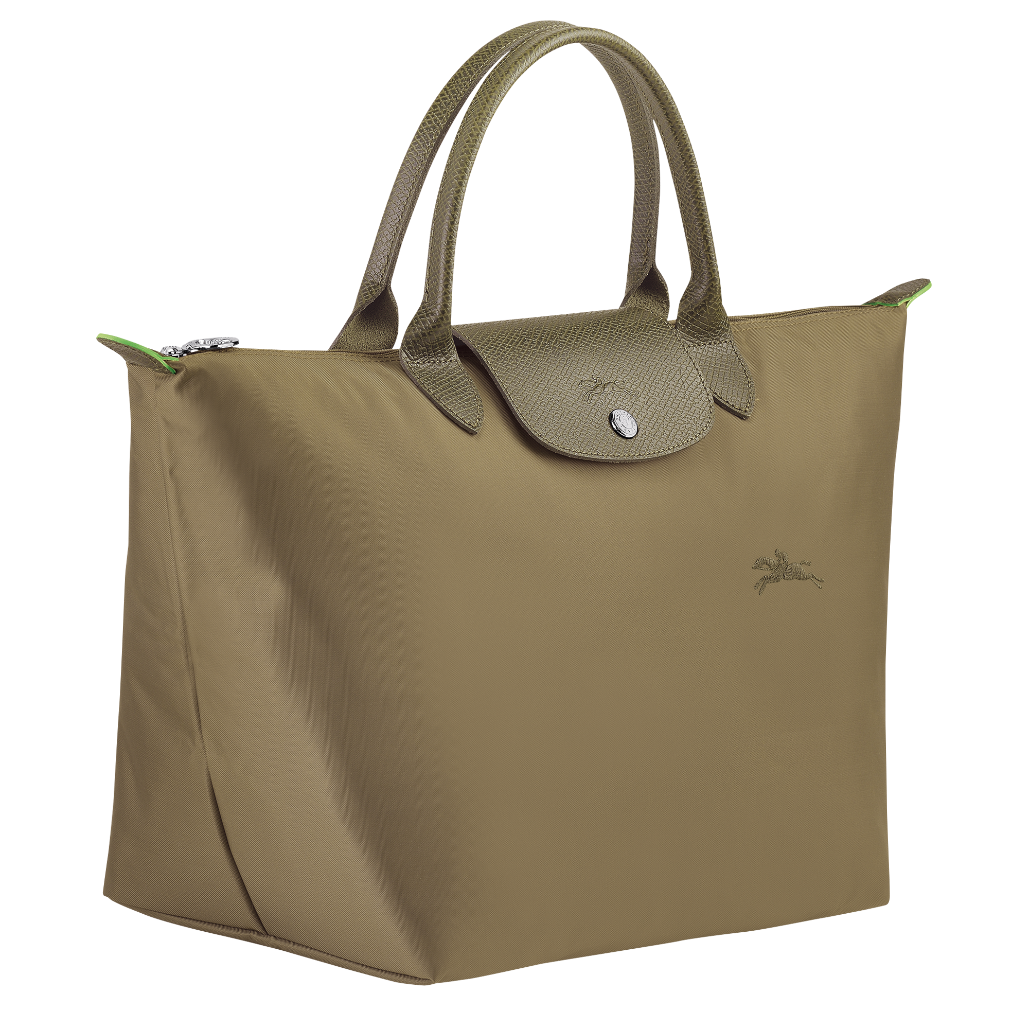 Handbag M, Artichoke - View 3 of
7 - zoom in Le Pliage Green Handbag M, Artichoke