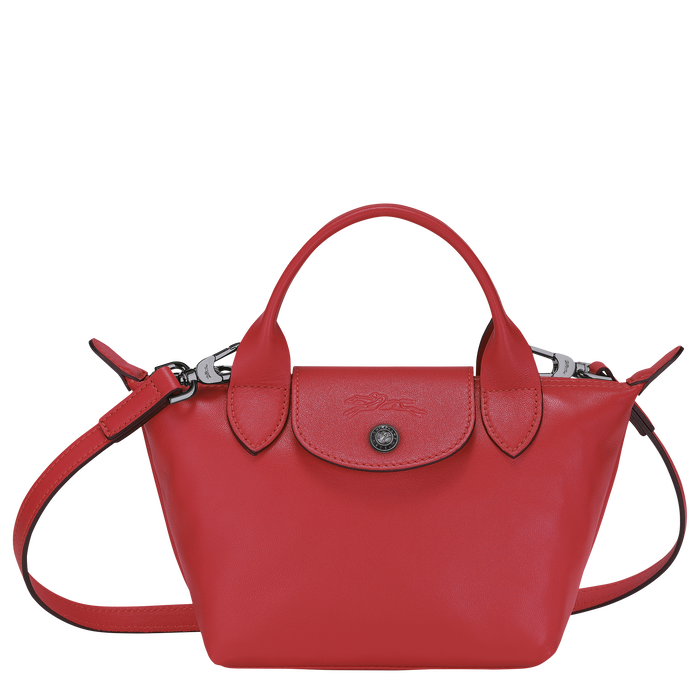 Top handle bag XS Le Pliage Cuir Red (L1500757545) | Longchamp US