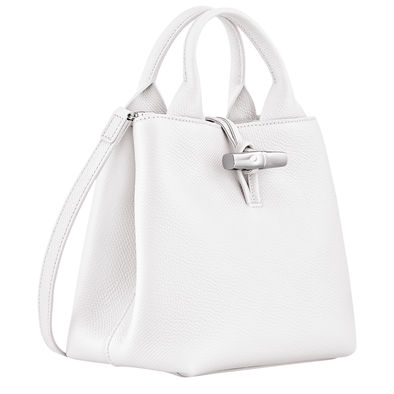 Handtasche S Le Roseau , Leder - Weiss  - Ansicht 3 von 6