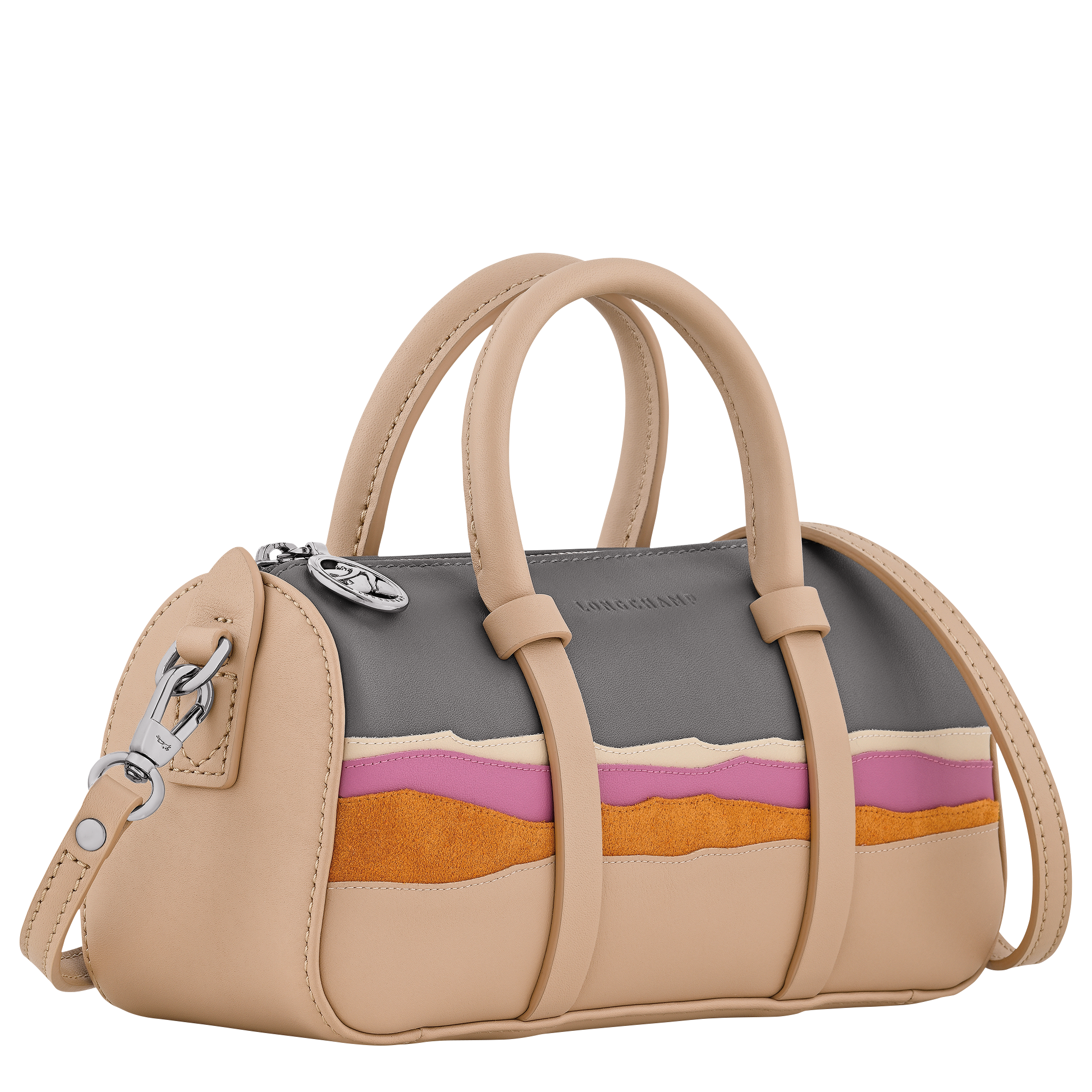 Caroline H&eacute;lain x Longchamp Handtasche S, Beige