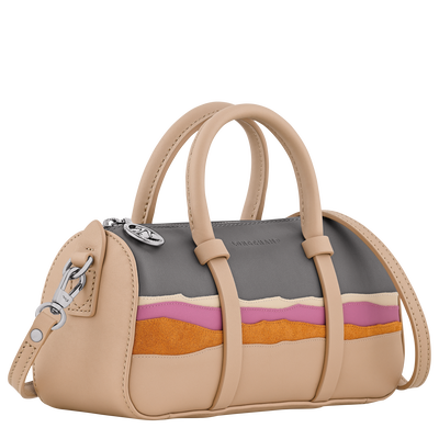 Caroline H&eacute;lain x Longchamp Handtasche S, Beige