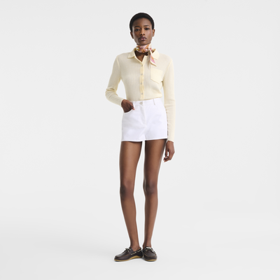 Short , Gabardine - Blanc