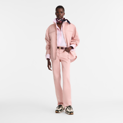Hose , Technischer Satin - Rosa Tee