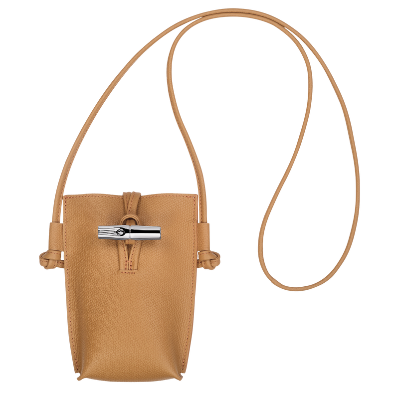 Custodia per cellulare con laccio in cuoio Le Roseau , Pelle - Noce  - View 1 of  5