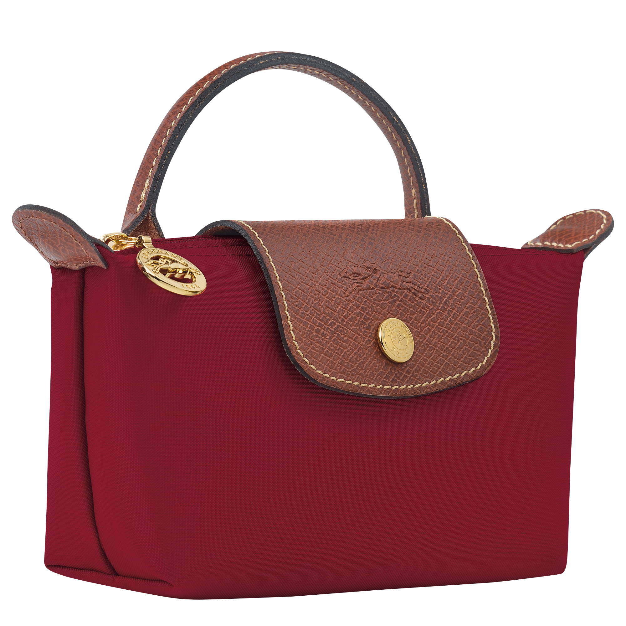 LONGCHAMP Red Nylon Le Pliage Cosmetic Pouch - The Purse Ladies