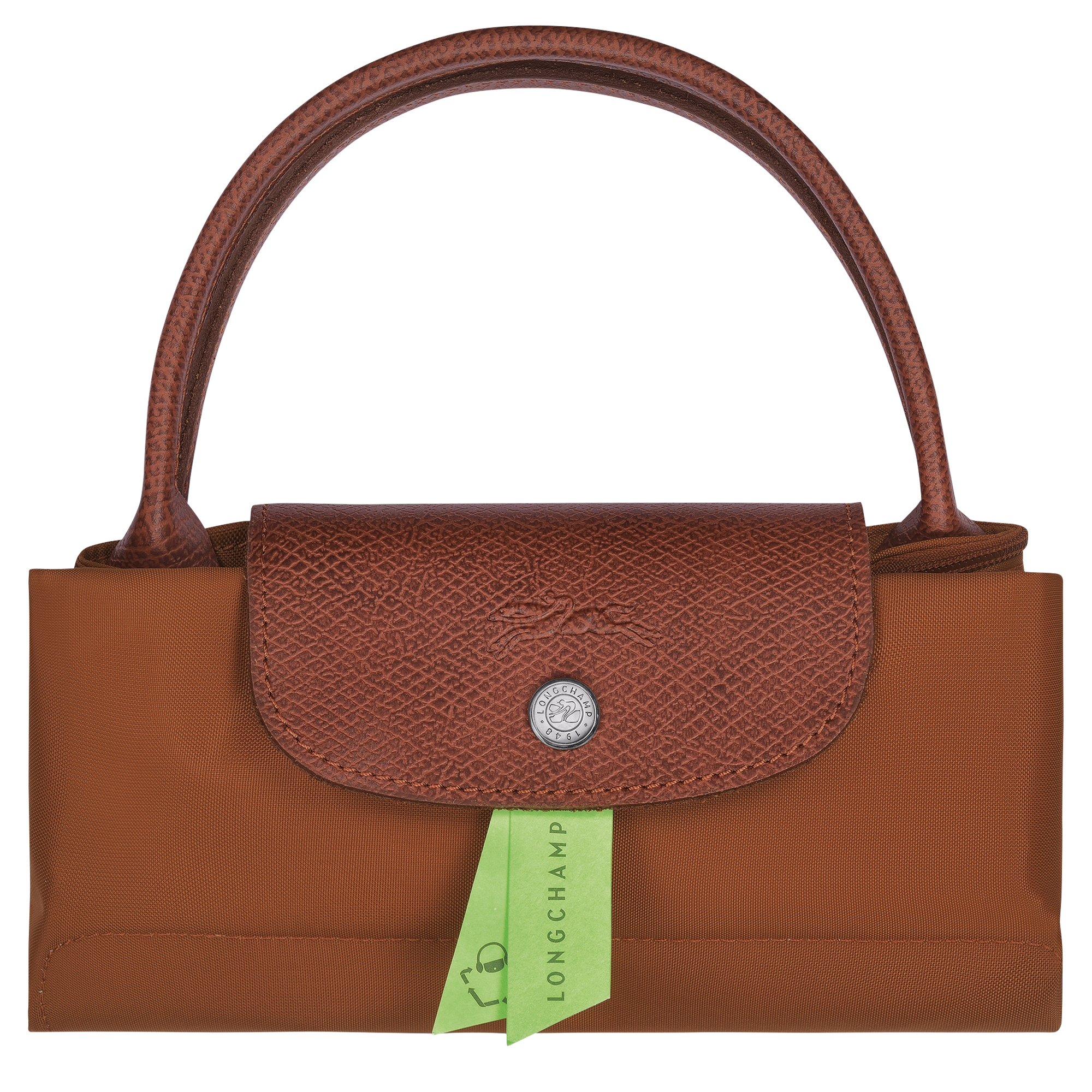 Le Pliage Green Handbag S, Cognac