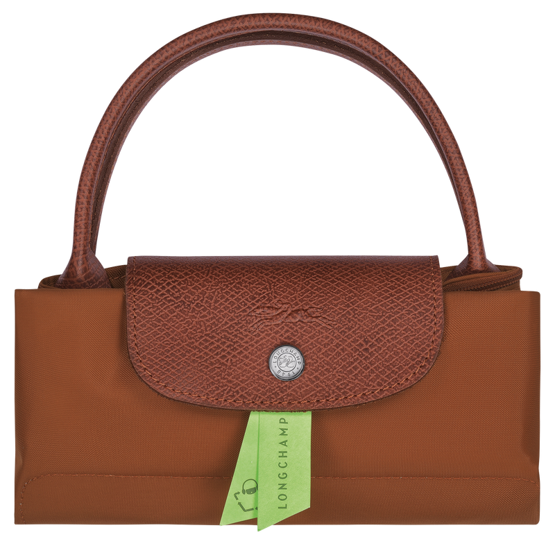 Le Pliage Green S Handbag , Cognac - Recycled canvas  - View 6 of 6