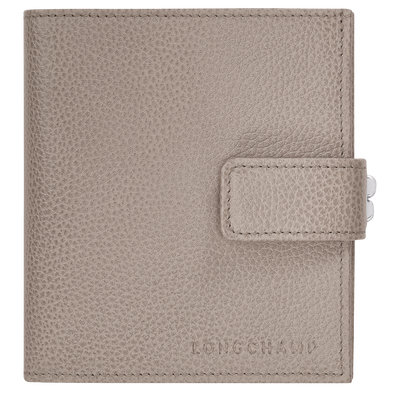 Le Foulonné Compact wallet , Turtledove - Leather