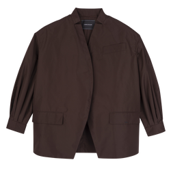 Kimono jacket , Mocha - Techno taffeta