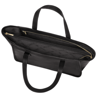 Le Foulonné Sac cabas L, Noir