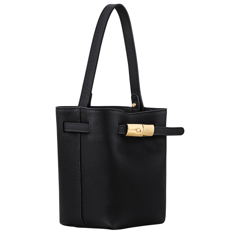 Sac seau XS Le Smart , Cuir - Noir  - Vue 3 de 6