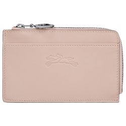 Le Pliage Xtra Card holder , Nude - Leather