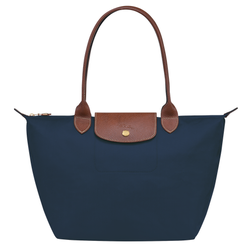 Longchamp Le Pliage Medium Shoulder Tote Bag New Navy