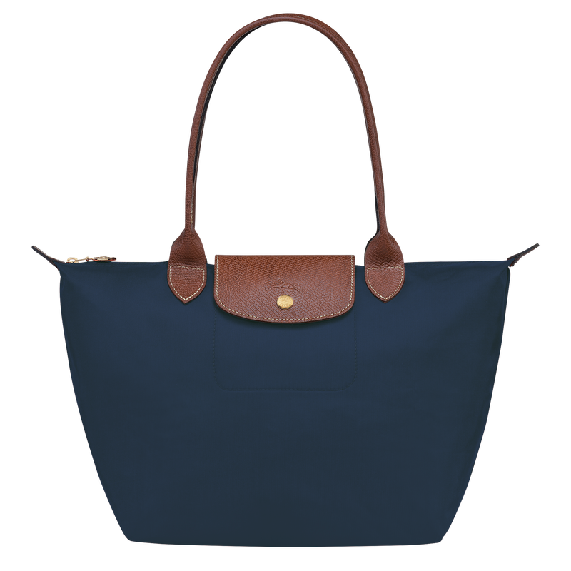 Le Pliage Original M Tote bag , Navy - Recycled canvas  - View 1 of 6