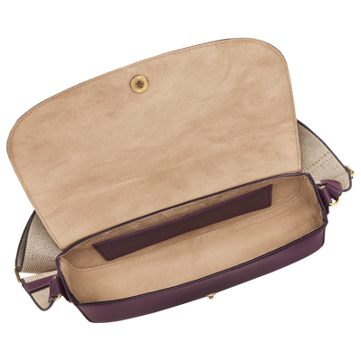 Épure Crossbody bag M, Eggplant