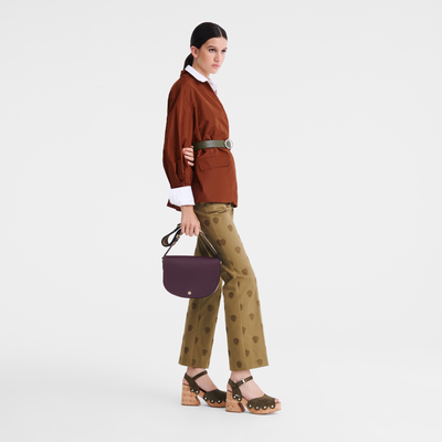 Épure Sac bandoulière M, Aubergine
