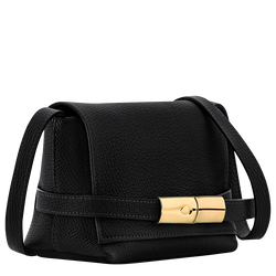 Le Smart S Crossbody bag , Black - Leather
