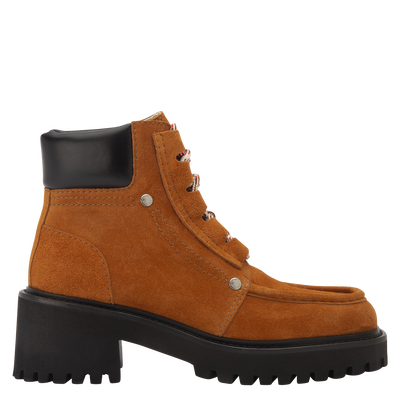 Boots La Baroudeuse , Cuir - Ambre